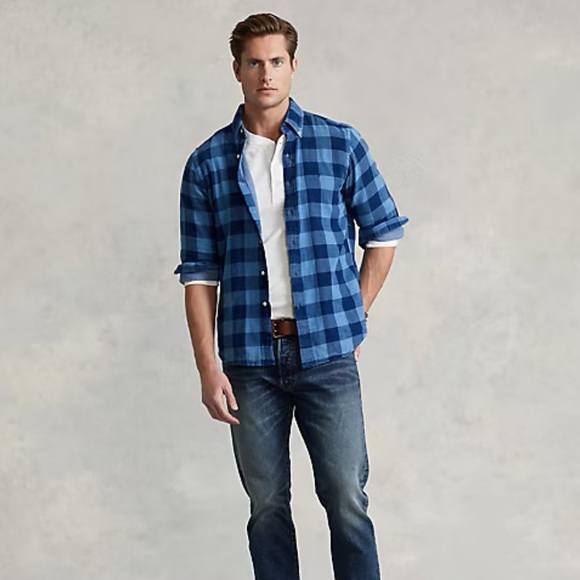 Polo Ralph Lauren Classic Fit Plaid Double-Faced Shirt Size Large - Picture 1 of 6